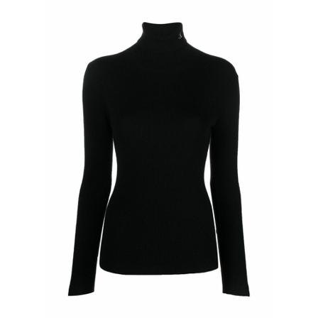 Calvin Klein Jeans, Turtlenecks Zwart, Dames, Maat:M