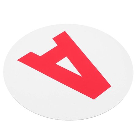 Vinduesmærkat Bilmærkater PVC-materiale Magnetisk Design Fransk Elevfører 1 stk (FMY) Rød 15.00X15.00X0.10CM