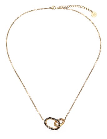 Bud to rose | Harper Necklace Black/Gold | ONE SIZE