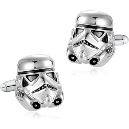1 par Klassiske Filmdesign Manchetknapper Vintage Smykker Galactic Empire Storm Trooper Rumskib Manchetknap