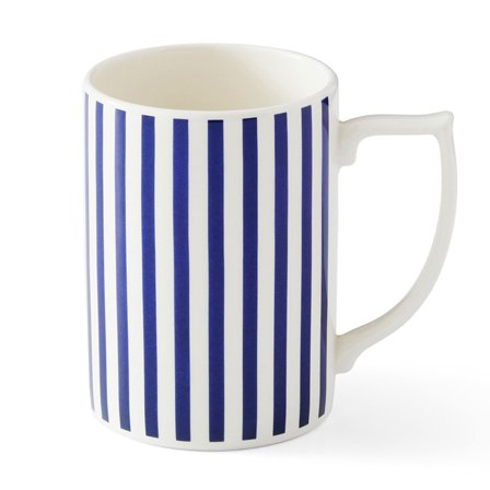 Spode Steccato krus, smal stribe - Hvid/blå | KitchenOne