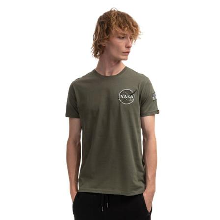 Alpha Industries, Koszulka męska Alpha Industries Space Shuttle Tee 176507 142 XL Zielony, Mężczyzna, Rozmiar: M