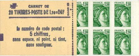 Frankrig 1980 - Frimærkehæfte YT 2101-C1 - Postfrisk