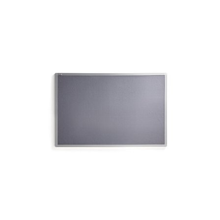 Notice board VIRGINIA, 900x600 mm, grey, alu frame