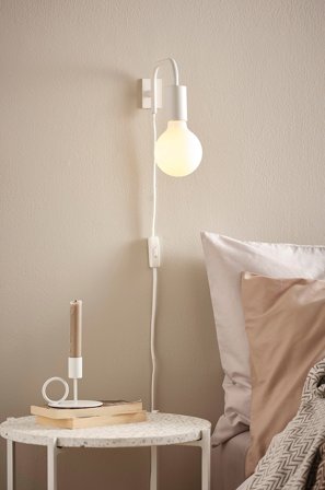 Jotex - ENGLAND vegglampe Hvit - Kjøp Vegglamper hos Jotex