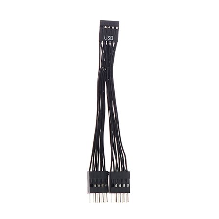 9-Pin USB Header Förlängningssladd USB Moderkortskabel 9Pin 1 Hona till 2 Hane