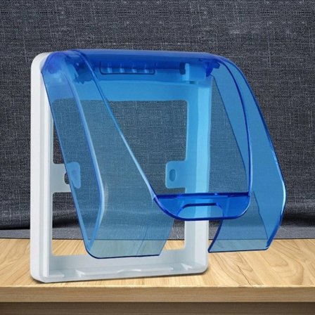 Afbryderbeskyttelsesdæksel Sokkel Vandtæt boks BLÅ