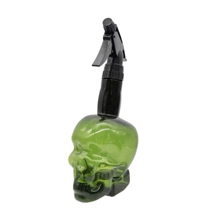 Skull Shape Tyhjä Spray Pullo Kampaamo Suihkepullo VIHREÄ