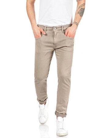 Replay Anbass Trousers Slim Hyperflex Colour Xlite - Beige - 32 x 30
