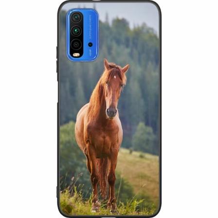 Xiaomi Redmi 9t Svart Skal Hästar