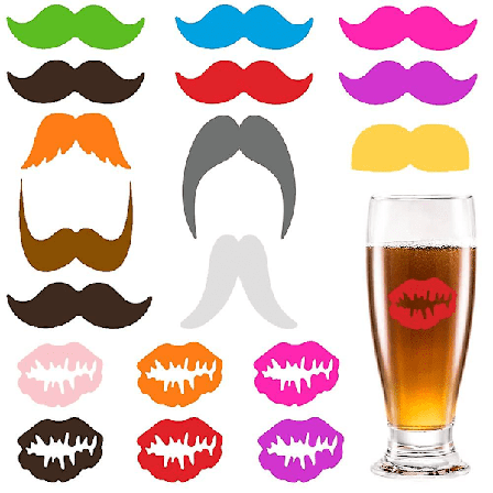 Glassmarkører, 18 stk. Silikon Vinglassmarkører Glassmerker Flaskemarkører Gjenbrukbare Glassidentifikatorer