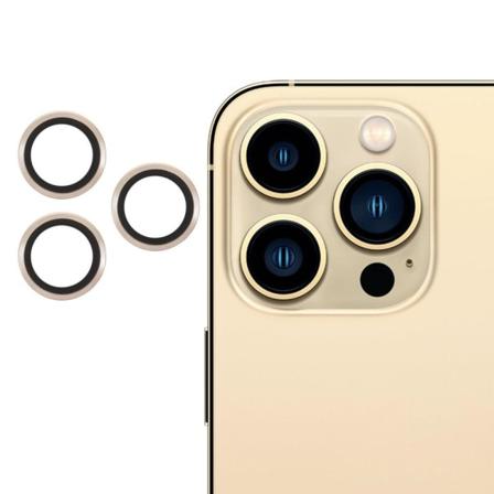 3kpl iPhone 13 Pro / Pro Max AGC karkaistu lasi kameran linssin suojus - Kulta Gold