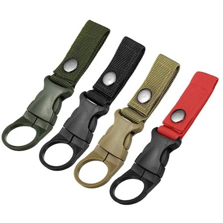 #Pieces Vyökiin kiinnitettävä koukku, jossa on ripustuslenkki vesipullolle, taktinen ripustin leirintään ja vaellukseen, naruhihnakiinnike, 