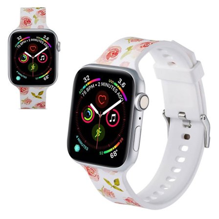 Apple Watch Series 5 40mm mönster silikon klockarmband - Rose
