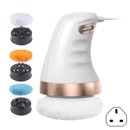 Cellulite Massager Body Sculptor til Mavefedt med 3 Hudvenlige Vaskbare Pads/3 Hoveder Håndholdt Kropsskulpturmaskine