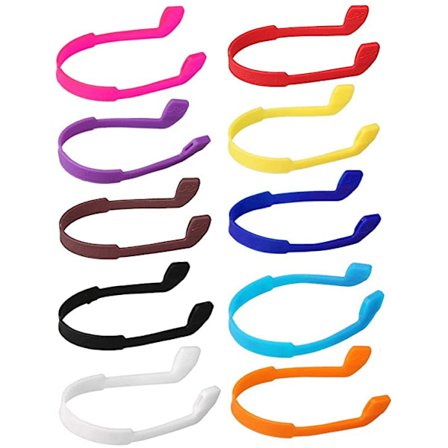 10-pak silikonbrilleremmer, sklisikre solbriller for barn