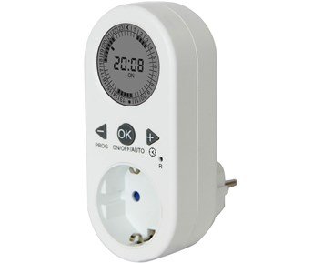 Smartline-Digital innendørs timer, jordet-Digital timer med display for innendørsbruk-Power-Timere