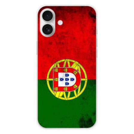 Silicone-fodral - Kompatibel med Apple iPhone 16 Plus - design med Portugals flagga