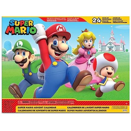 Nintendo Super Mario 12032 Julekalender, Flerfarvet, One Size 1