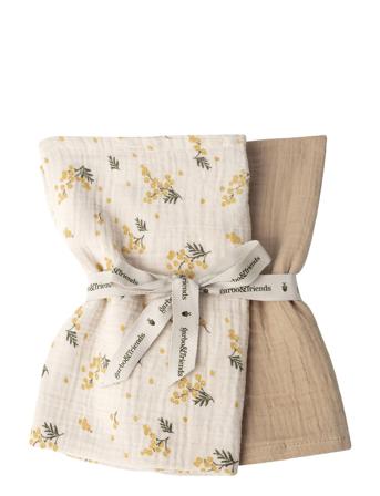 Muslin Blanket Small - 2Pcs Baby & Maternity Baby Sleep Muslins Muslin Blankets Monivärinen/Kuvioitu Garbo&Friends