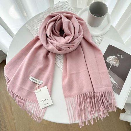 Enfärgad cashmere scarf sjal dam vinter exklusiv mångsidig 250g höst och vinter ny varm scarf