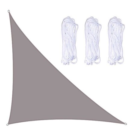 Solsegel Rät Vinkel, 3m x 4m x 5m Solsegel med Hårdvarusats, 3 Rep, Vattentät_FO