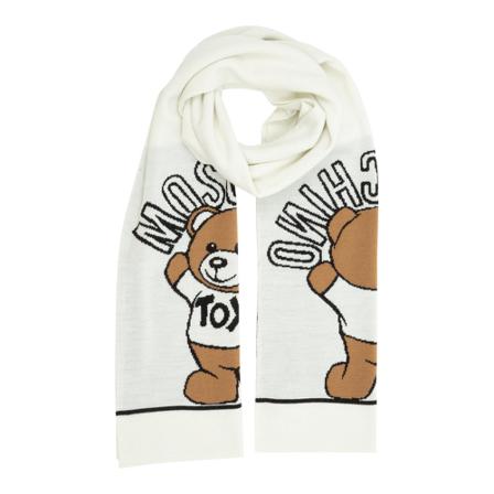 Moschino - Sjalar - Vit - Dam - Storlek: One Size, Dam, Storlek: ONE SIZE
