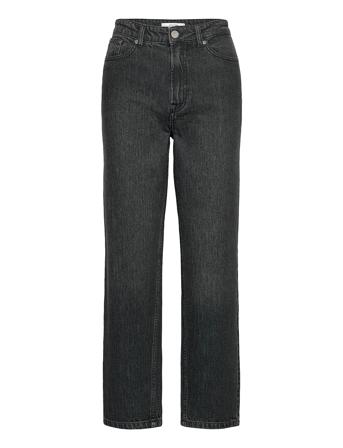 Dacygz Hw Straight Jeans Rette Jeans Svart Gestuz*Betinget Tilbud