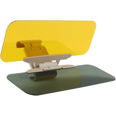 1 x Bil Solskærm Forlænger til Dag og Nat, 180° Justerbar Gul