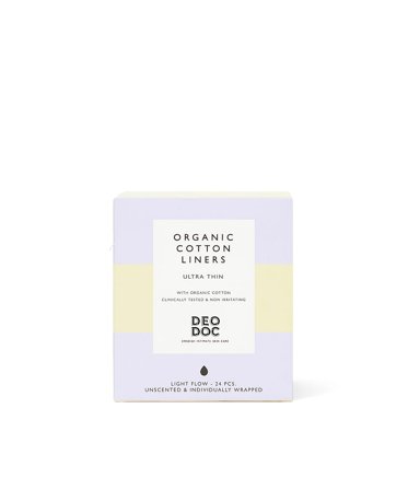 DeoDoc Oraganic Cotton Liners - Ultra Thin 24 stk., Medicin & Pleje, Bind & Indlæg, Bind
