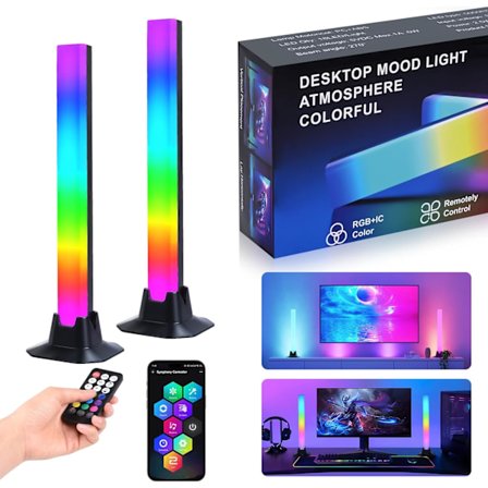LED-TV-lamppu, älykäs peli-LED-lamppu, RGB useilla valaistustehosteilla, valopalkit kohtaus- ja musiikkitiloilla, koristelu (32CM180°)