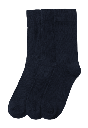 Å MAN Enfärgade strumpor, 3-pack Strumpor Blå 41/45