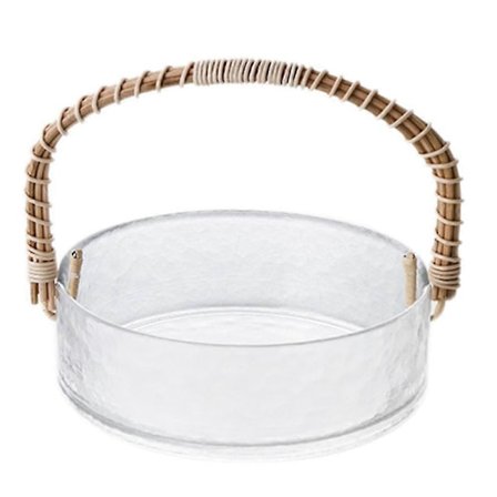 Let luksus frugtkurv bærbar glas frugtskål 2