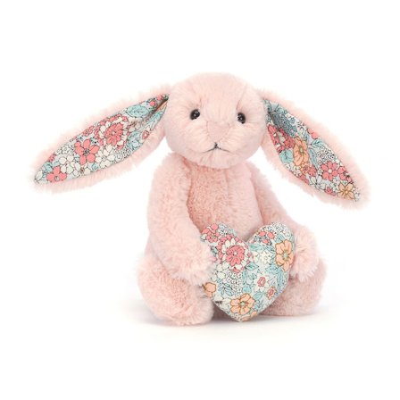 Jellycat Amuseables Blomma Kanin Ansikte Rosa Plyschleksak