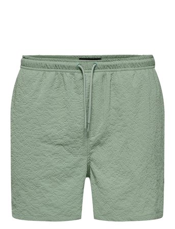 ONLY & SONS | Onsted Life Solid Seersucker Swim Noos | M