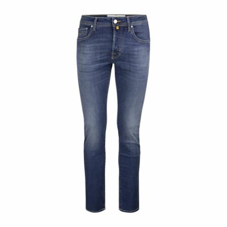 Jacob Cohën Jeans five pockets Broek in Cotton , Blauw , Heren , Maat: W34
