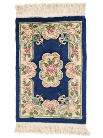 60X90 Tapete Oriental China 90 Line Preto/Bege (Lã, China)