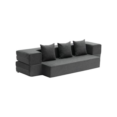 3-in-1 Vuodesohva - DUOKU - Tummanharmaa - 3 Tyynyä - 25D Memory Foam - 200 kg