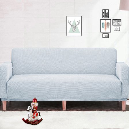 Ljusgrå; Enkel soffa (90×140 cm); Sofföverdrag, universaltyg, enkel/dubbel/tresitsig, elastiskt, heltäckande, anti-kattklös överdrag.