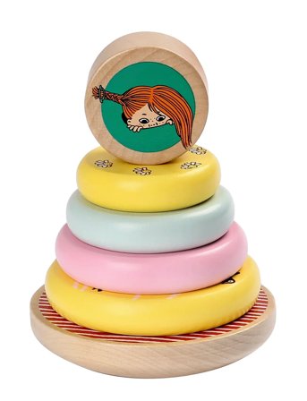 Pippi Stapelleksak Yellow Micki Leksaker