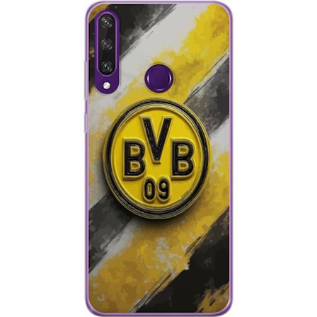 Kompatibel Mobilcover til Huawei Huawei Y6p Farverigt abstrakt puslespillsmønster, der symboliserer fællesskab, mangfoldighed og kreativitet i moder