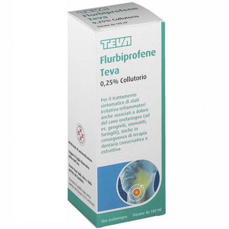 Flurbiprofene Teva Collutorio 160ml