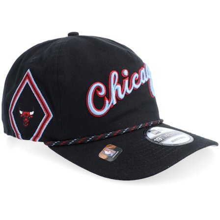 New Era - NBA Svart adjustable Keps - Chicago Bulls NBA 19TWENTY Black A-frame Adjustable @ Hatstore