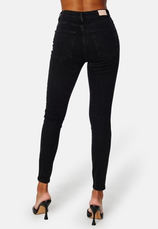 ONLY Iconic HW Long Ankle Denim Black Denim Klær