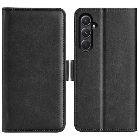 SKALO Samsung A55 5G Premium Wallet Flip Cover - Sort