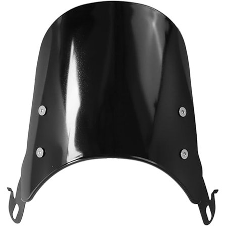 1ST (farve: Sort) Universal motorcykel vindskærm