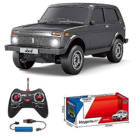 2025 1:12 mittakaavan 4CH Lada kauko-ohjattava auto, realistinen malli RC leluajoneuvo Lada Niva 4*4 maastoauto, useita värejä