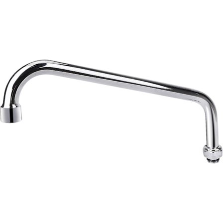 Vridbar svängbar pipmunstycke 12 tum ersättningskit - Rostfritt stål tilläggspip för kommersiell kökskran