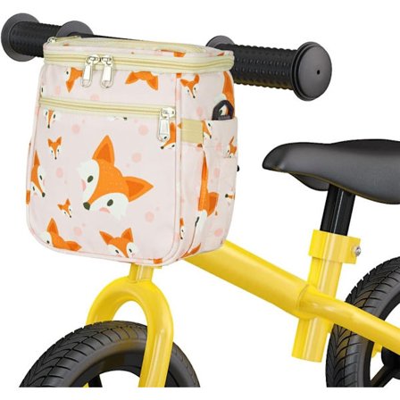 Sykkelkurv for barn, Styerveske for barn, Sykkelkurv for barn, Vanntett sykkelveske for styre med avtakbar skulderstropp for småbarn, Trehjulssykkel