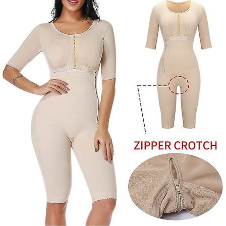 Shapewear bodysuit til kvinder, fuld kropsdragt, kompressionsbeklædning efter operation, fast kontrol, body shaper, taljetræner, slankende undertøj